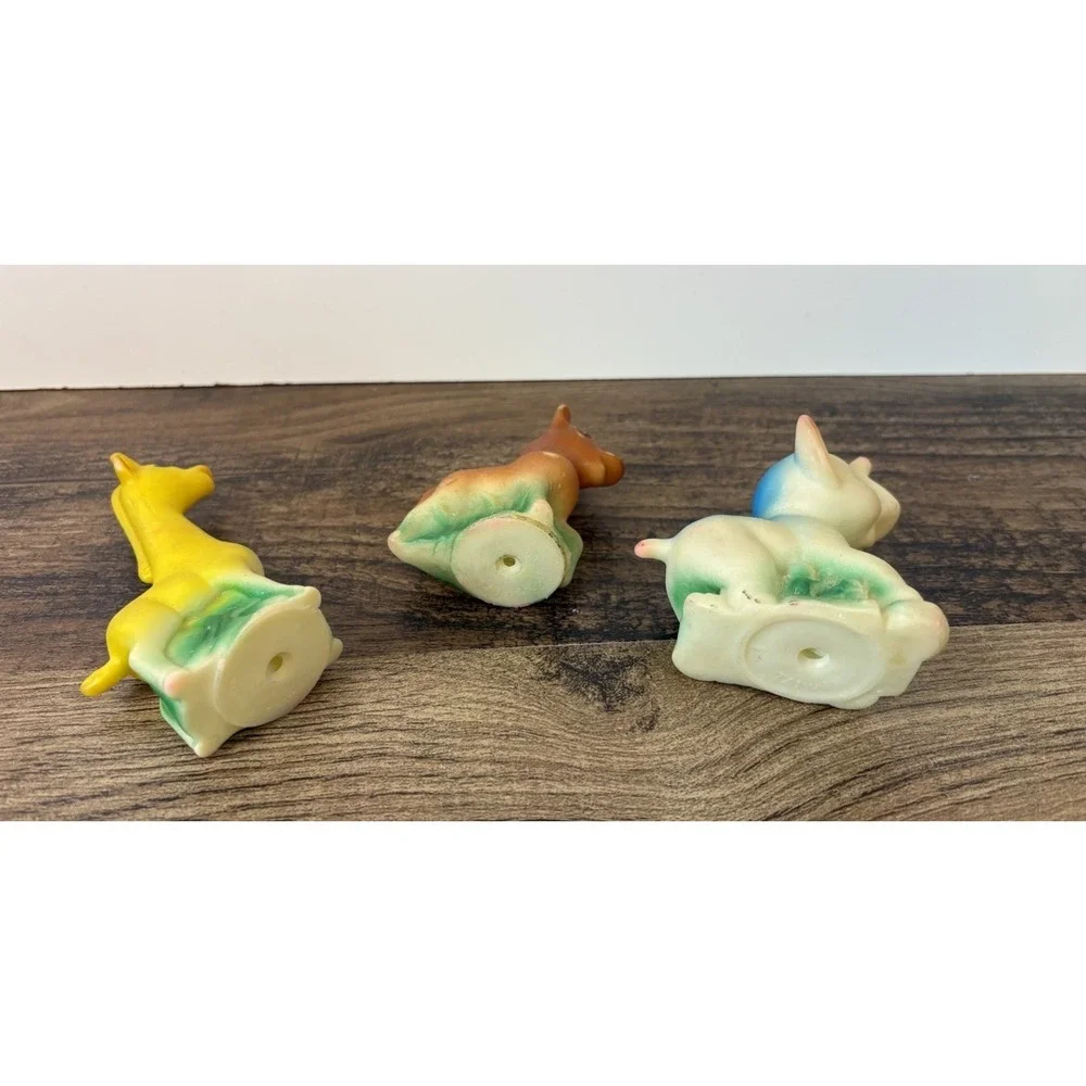 Vintage Giraffe Pony Elephant 4